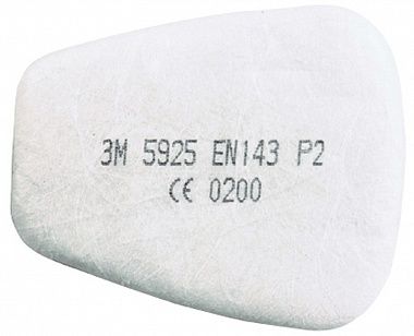 Предфильтр 3М™ 5925 (P2) противоаэрозольный, до 12 ПДК (2шт), , упак